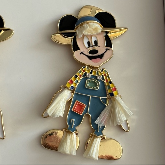 Disney x BaubleBar Scarecrow Mickey Mouse Autumn Fall Days Earrings - Picture 5 of 5